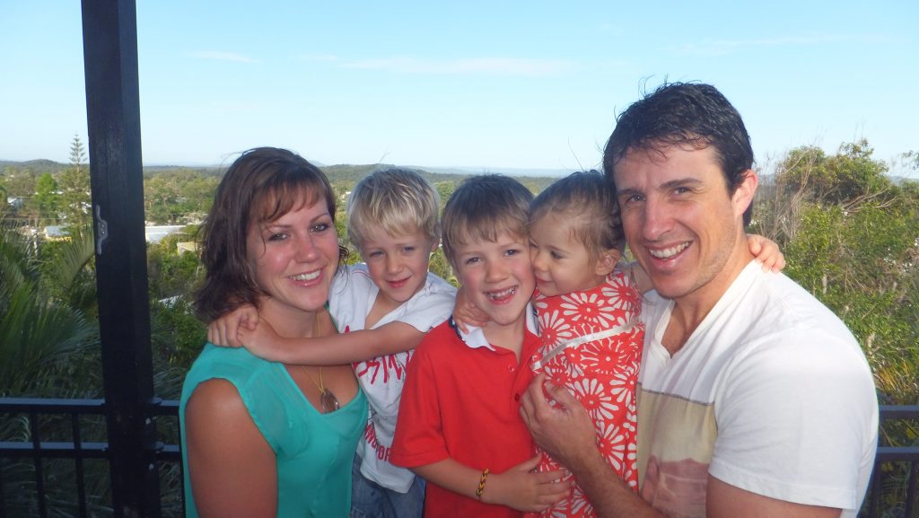 Christine and Danny Mackay with their children, Riley, Cooper and Willow. Christine and Danny Mackay with their children, Riley, Cooper and Willow.